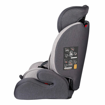 Silla para Auto Berlín Grupo I/II/III Gris Claro