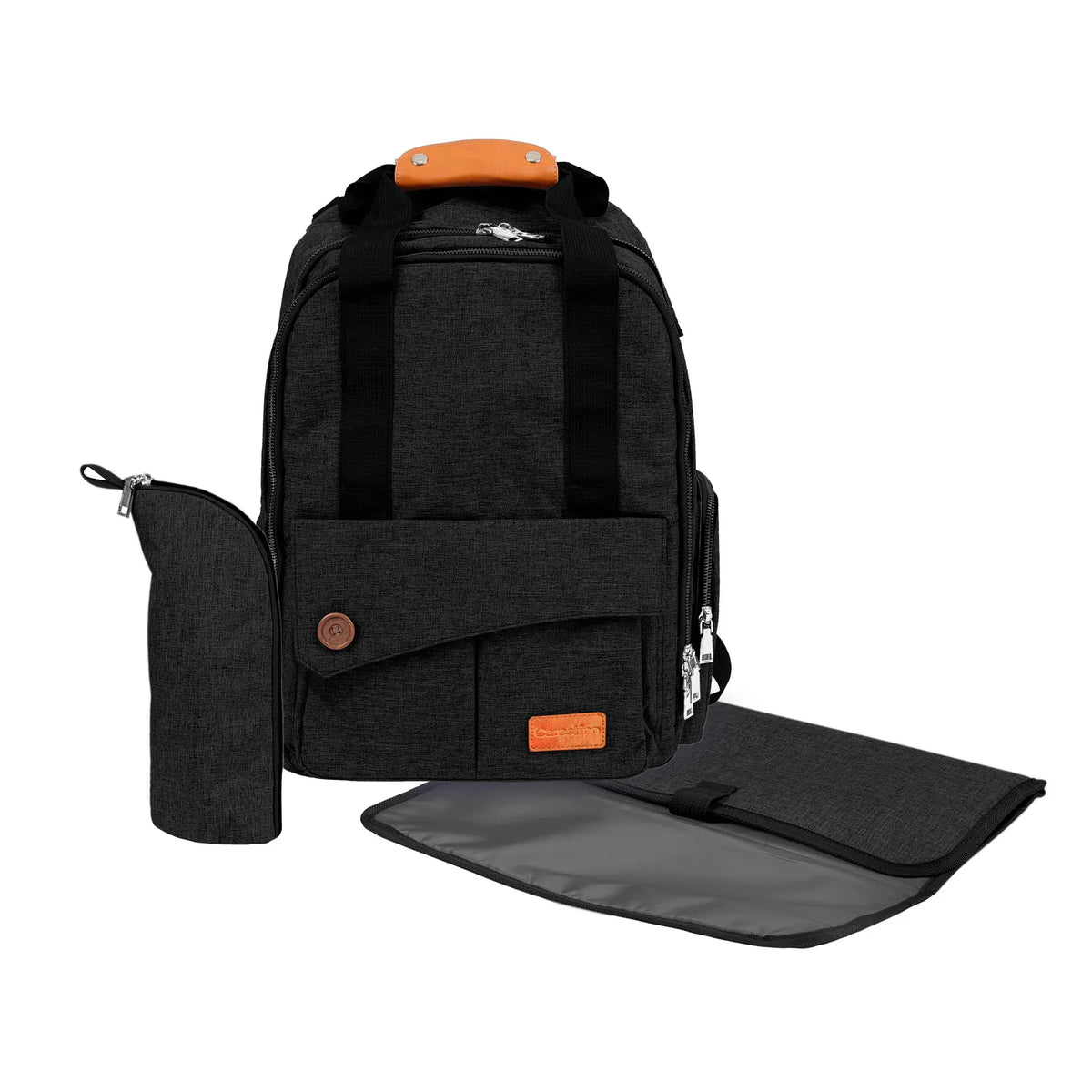 Mochila Maternal Roma Negro Melange