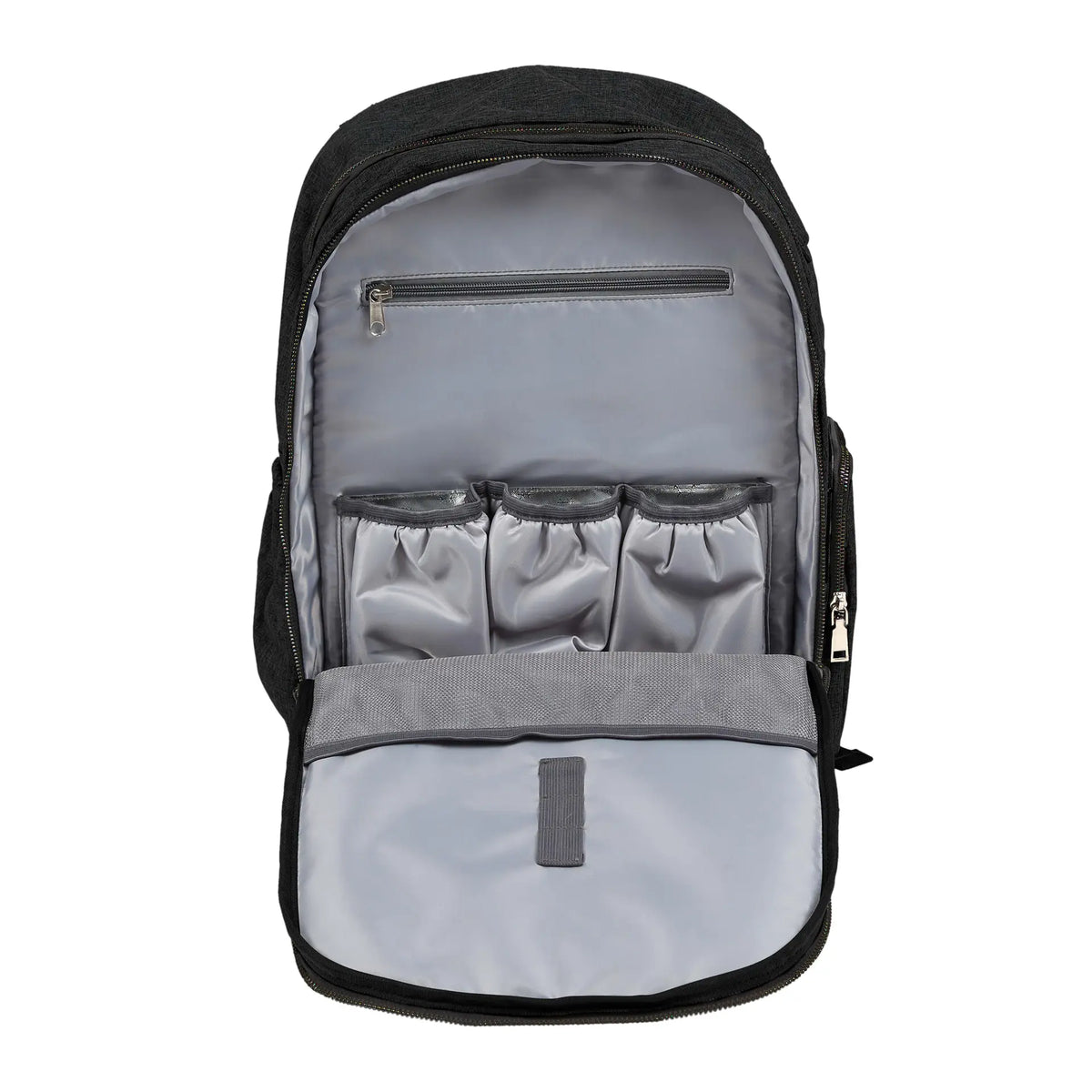 Mochila Maternal Roma Negro Melange