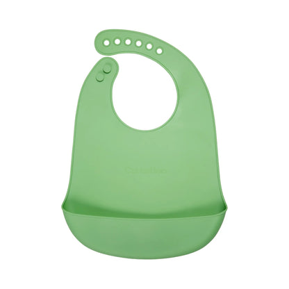 Set de Alimentación de Silicona Gatito Verde Salvia