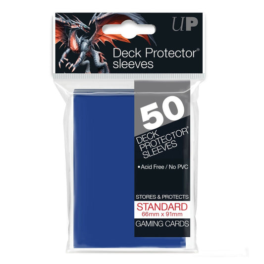 Ultra Pro PRO-Gloss 50ct Standard Deck Protector sleeves: Blue