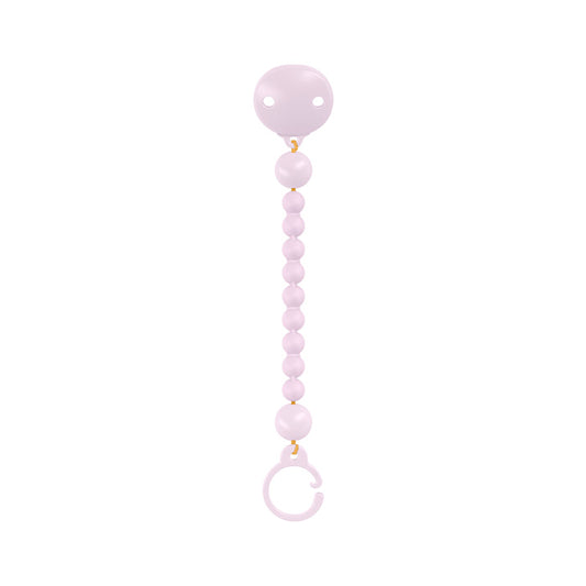 Broche silicona lila bolitas