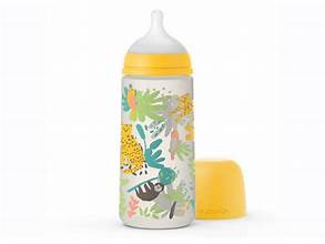 Jungla biberón amarillo 360 ml