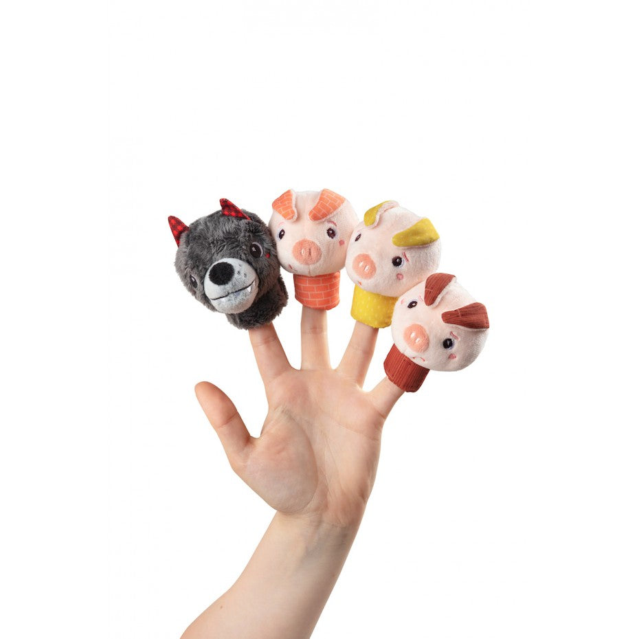 MARIONETAS DE DEDO LOBO Y LOS CERD